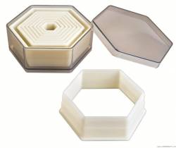 Nylonová vykrajovátka šestihran set – 9ks - Ibili