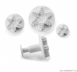 Vypichovátko na fondán - 3 ks vločky - Ibili