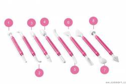 Modelovací kostice 8ks - Silikomart