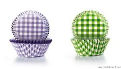 Papírové košíčky květinový vzor 7,5 x 4cm - Ibili