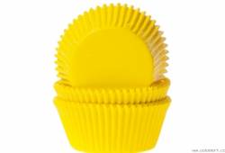 Košíček na muffiny papírový žlutý 50ks - House of Marie