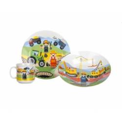 Dětská  jídelní souprava - Stavitelé - BANQUET
