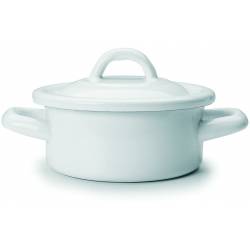 Smaltový kastrůlek s poklicí 360 ml - Ibili