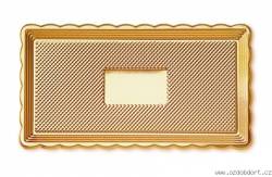 Servírovací tác zlatý  MEDORO 15x35cm - ALCAS