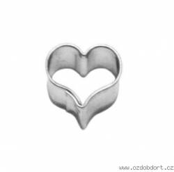 Vykrajovátko srdíčko prohnuté 11x10 mm - Smolík