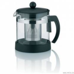 Skleněná čajová konvice černá Auron 1l - Kela