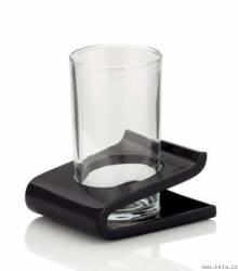 Kelímek na kartáčky Liam black 10x8,5x11,5cm - Kela