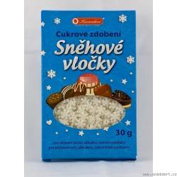 Cukrové zdobení sněhové vločky 30g - Kovandovi