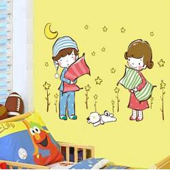 Samolepka na zeď  čas spánku - nalepimeto