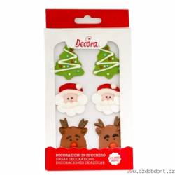 6 ks cukrových vánočních dekorací - Decora