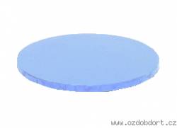 Kulatá podložka pod dort sv. Modrá 30x1,2 cm - Decora
