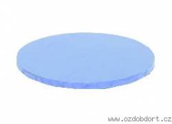 Kulatá podložka pod dort sv. Modrá 35x1,2 cm - Decora