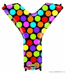 Nafukovací balónek písmeno Y barevné 102 cm - Grabo