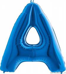 Nafukovací balónek písmeno A modré 102 cm - Grabo