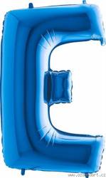 Nafukovací balónek písmeno E modré 102 cm - Grabo