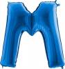Nafukovací balónek písmeno M modré 102 cm - Grabo