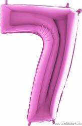 Nafukovací balónek číslo 7 růžový 102cm extra velký - Grabo