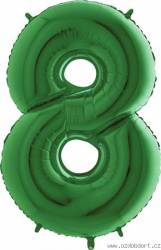 Nafukovací balónek číslo 8 zelený 102cm extra velký - Grabo
