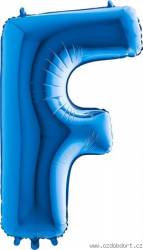 Nafukovací balónek písmeno F modré 102 cm - Grabo