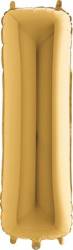 Nafukovací balónek písmeno I zlaté 102 cm - Grabo