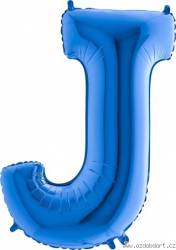 Nafukovací balónek písmeno J modré 102 cm - Grabo