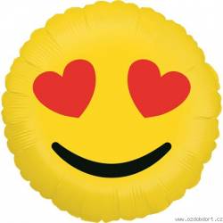 Nafukovací balónek emoji love 46cm - Grabo