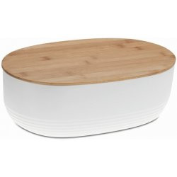 Chlebník NAMUR, plast, bílá, 37,5x23x14cm - Kela