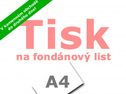 Tisk na fondánový list A4 - Apolo77