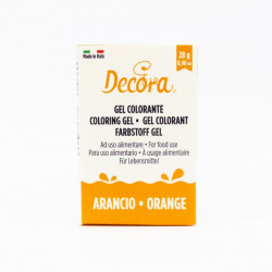 Gelová barva oranžová 28g - Decora