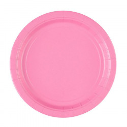 Papírový talíř 8ks růžový  22,8cm - Amscan