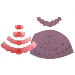 Vykrajovátko na volánky na dort 4ks - PME