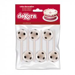 Zápich do dortu, nebo cupcakes - fotbalové míče - Dekora