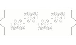 Stencil na dort 34x12cm Barocco - Martellato