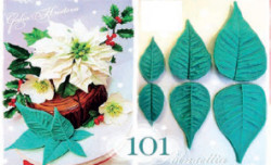 Silikonová forma žilkovač vánoční hvězda - Galias Moulds