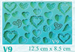 Silikonová forma srdíčka - Galias Moulds
