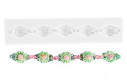 Silikonová formička květinový lem 200x11mm - Silikomart