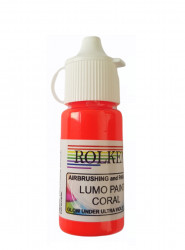 Neonová fluorescenční gelová barva 15ml Coral - Rolkem