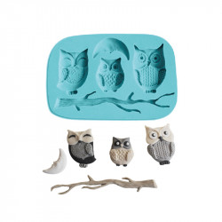 Silikonová formička sovy 10x6,5cm - Cakesicq