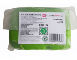 Potahovací hmota K2 na dorty 0,5kg zelená - K2