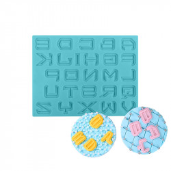 Silikonová formička abeceda scifi 11,5x15 cm - Cakesicq