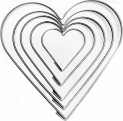 Vykrajovačka SRDCE 5 dílů 121149 Orion