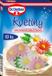Zdobení květiny oplatkové z jedlého papíru 4,2g - Dr. Oetker