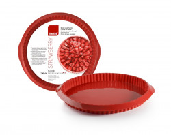 Silikonová forma na koláč 28x3cm červená - Ibili