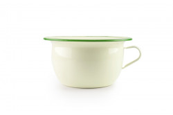 Smaltovaný nočník se zeleným okrajem 24cm 3,5l - Ibili