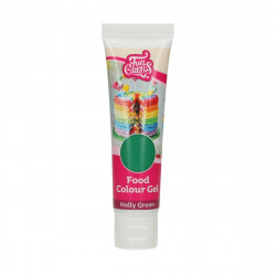 Gelová barva zelená cesmína 30g - FunCakes