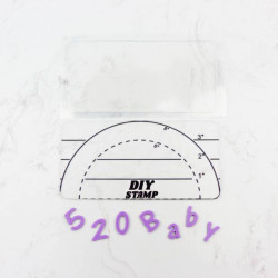 Podložka na abecedu kulatá 20x10cm - Cakesicq