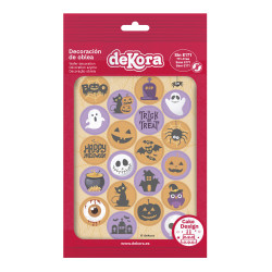 Jedlý papír na cupcakes 3,4cm, 20 koleček Halloween - Dekora