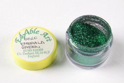 Třpyt dekorační disco Emerald green - Edable Art