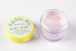 Třpyt dekorační disco Baby Pink - Edable Art