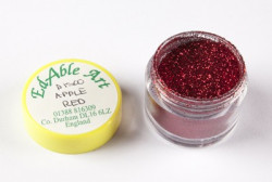 Třpyt dekorační disco Apple red - Edable Art